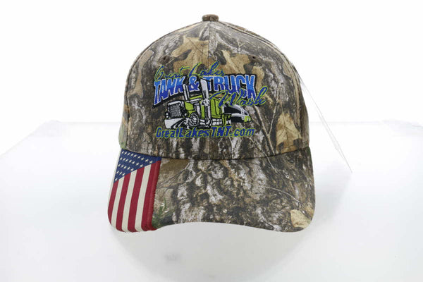 Outdoor Cap CWF-305 Camo Cap with Woven Flag Details