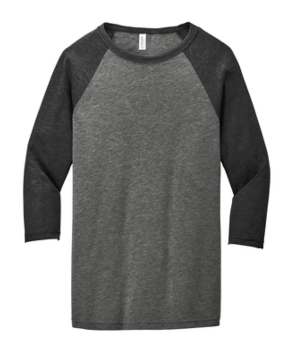 Bella + Canvas Unisex 3/4 Sleeve Baseball Tee 3200