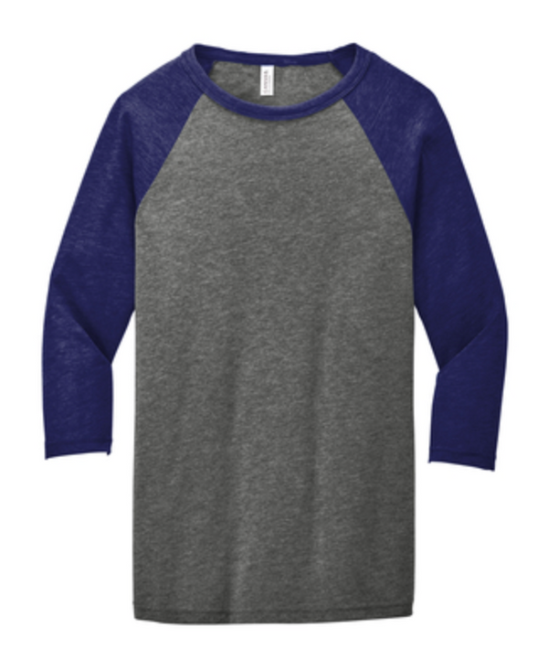 Bella + Canvas Unisex 3/4 Sleeve Baseball Tee 3200