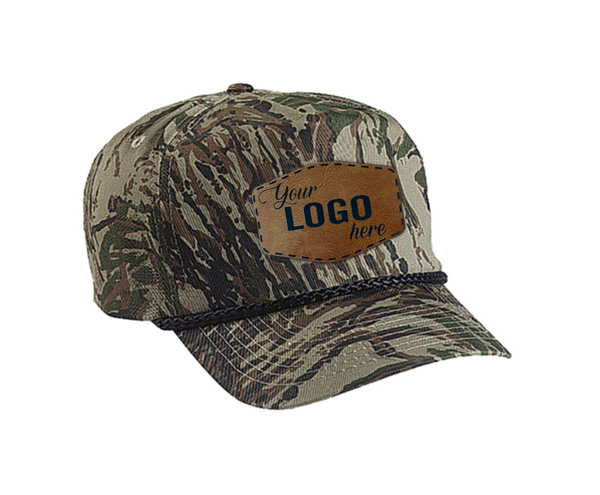 Cobra TSG-C 5 Panel Camo Golf Cap with Braid