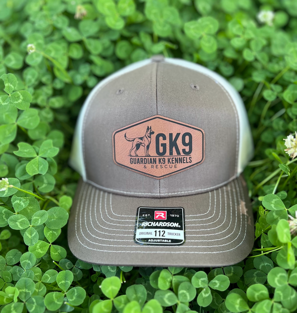 Richardson 112 Trucker Cap with Custom Leather Patch (Two Color)