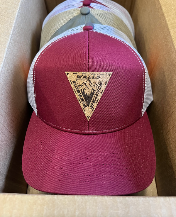 Outdoor Cap MBW-600 Trucker Cap with Custom Leather Patch