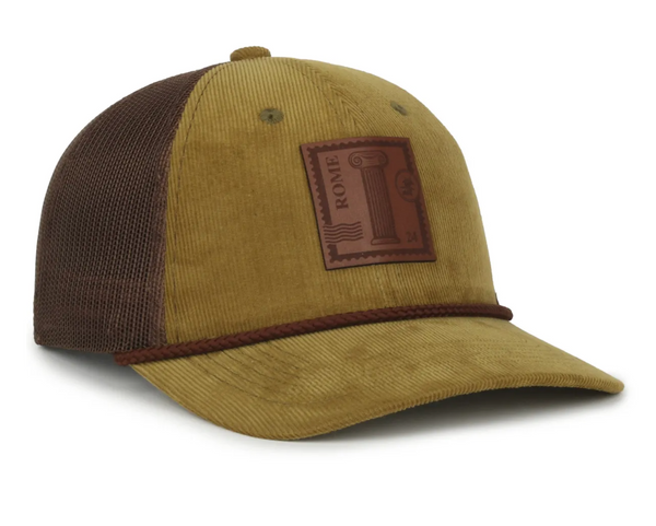 Outdoor Cap OCCORDM Corduroy Mesh Back with Custom Leather Patch