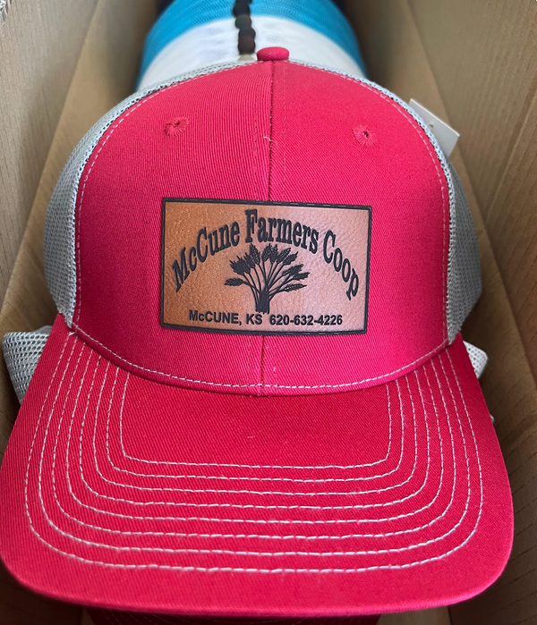 Outdoor Cap OC771 Trucker Cap with Custom Leather Patch