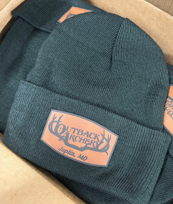 Port & Company CP90 Knit Cap with Custom Leather Patch