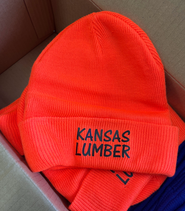 Printed Outdoor Cap KN-400BZ Blaze Orange Beanie