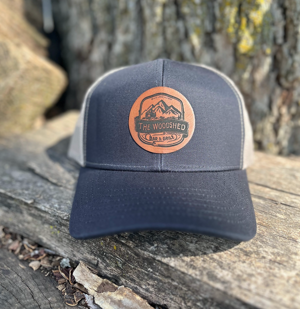 Outdoor Cap MBW-600 Trucker Cap with Custom Leather Patch