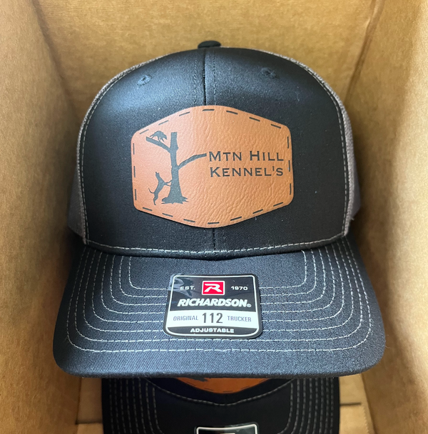 Richardson 112 Trucker Cap with Custom Leather Patch (Two Color)