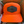 Richardson 882 Blaze Orange Mesh Back Trucker Cap with Custom Leather Patch