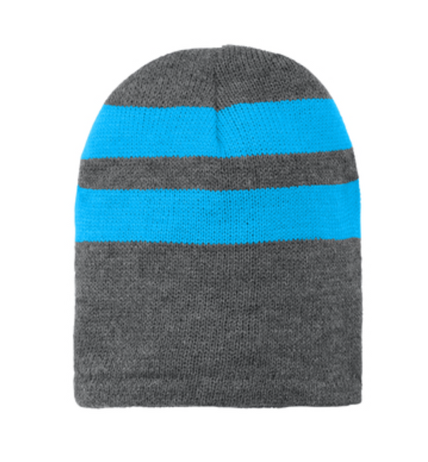 Port & Company Fleece-Lined Striped Beanie Cap