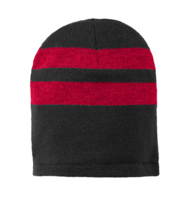 Port & Company Fleece-Lined Striped Beanie Cap