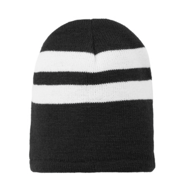 Port & Company Fleece-Lined Striped Beanie Cap