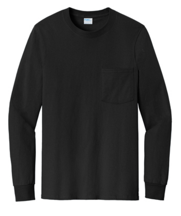 Port & Company Long Sleeve Essential Pocket Tee