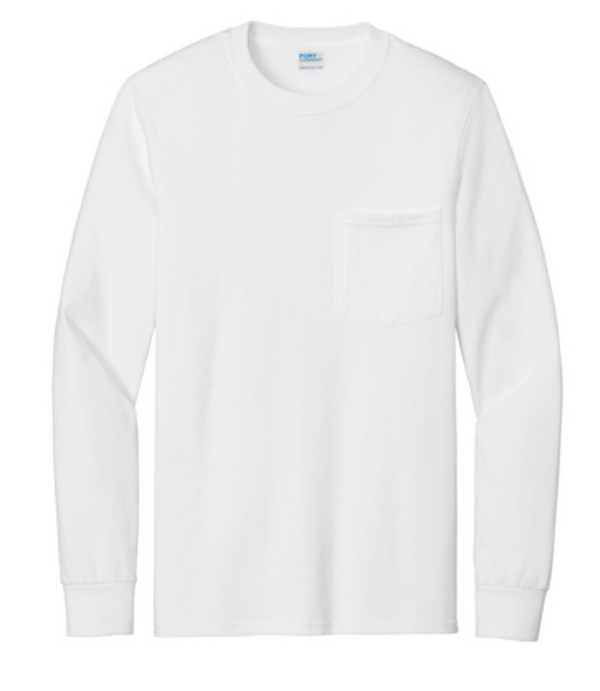 Port & Company Long Sleeve Essential Pocket Tee