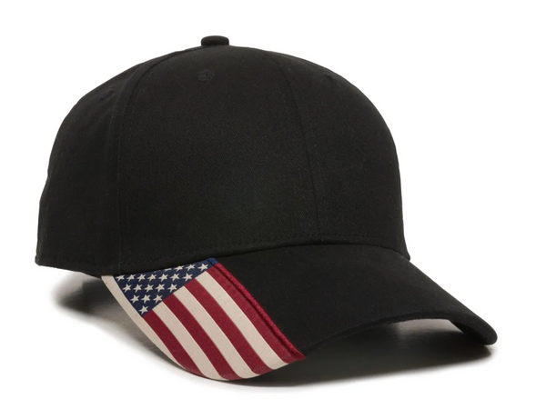 Outdoor Cap USA-300 American Flag Detail Cap