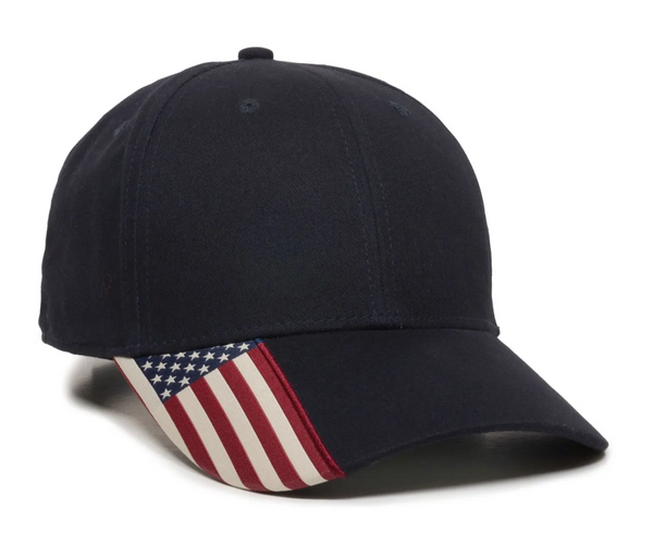 Outdoor Cap USA-300 American Flag Detail Cap