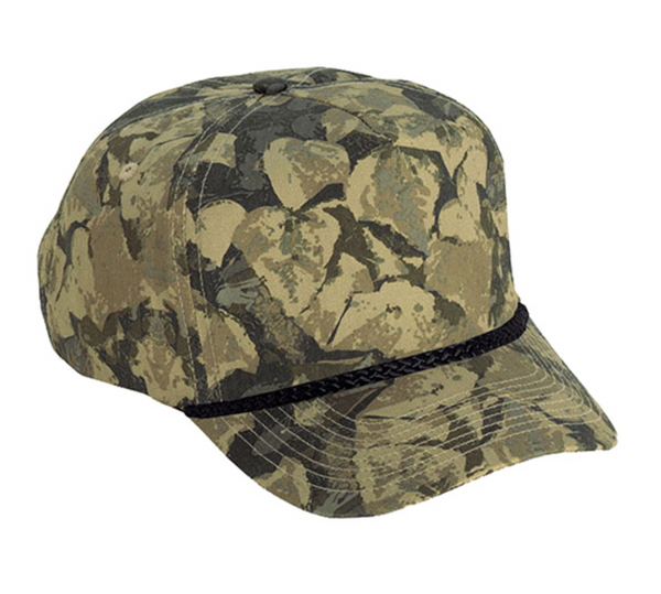 Cobra TSG-C 5 Panel Camo Golf Cap with Braid