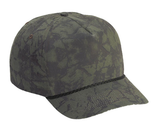 Cobra TSG-C 5 Panel Camo Golf Cap with Braid