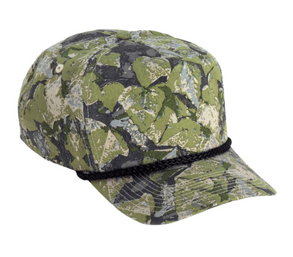 Cobra TSG-C 5 Panel Camo Golf Cap with Braid