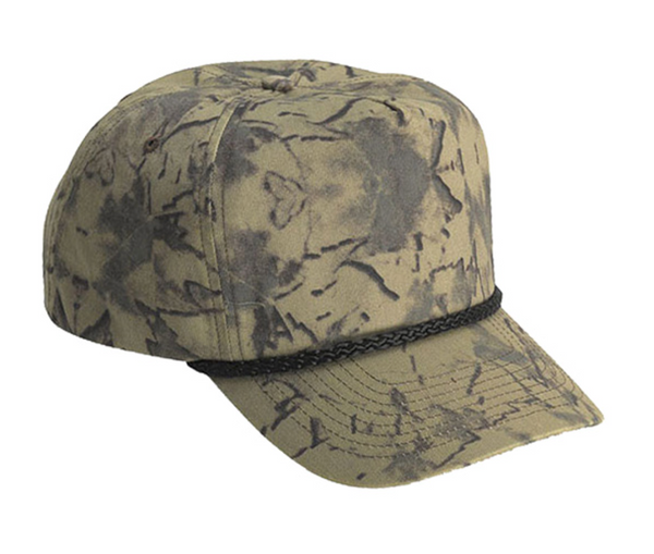 Cobra TSG-C 5 Panel Camo Golf Cap with Braid