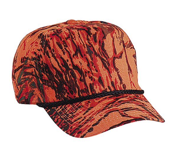 Cobra TSG-C 5 Panel Camo Golf Cap with Braid