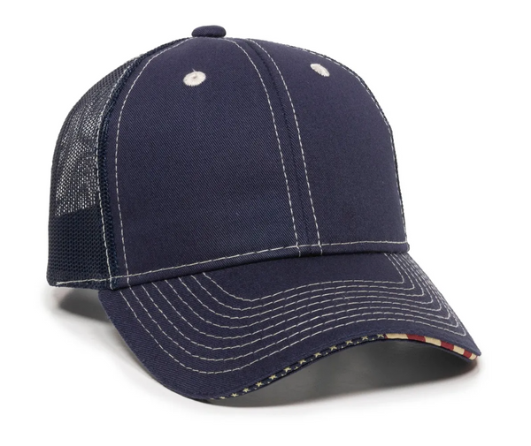 Outdoor Cap USA-800M USA Flag Sandwich Bill Cap