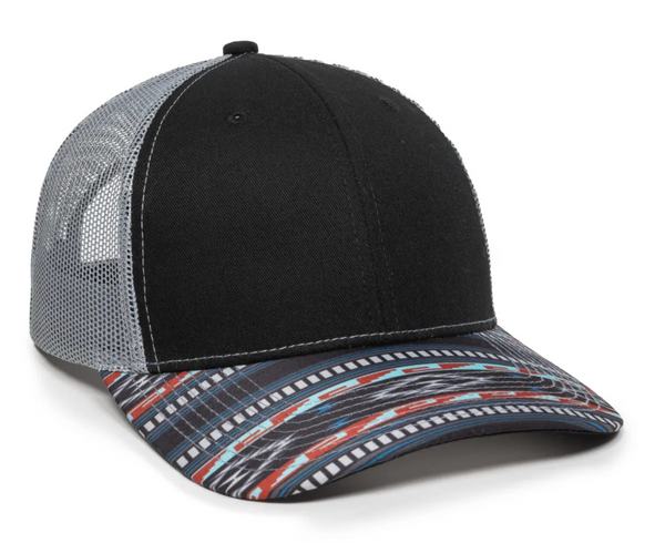 Outdoor Cap OC771P Trucker Hat with Printed Visor