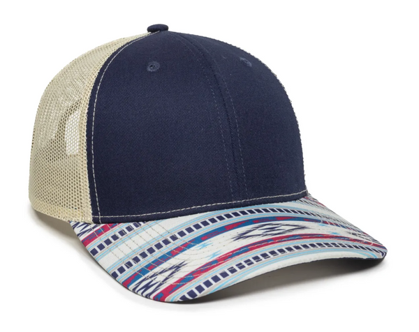 Outdoor Cap OC771P Trucker Hat with Printed Visor