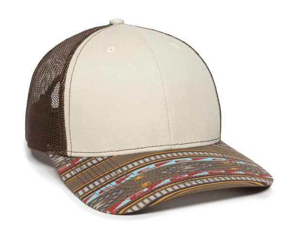 Outdoor Cap OC771P Trucker Hat with Printed Visor