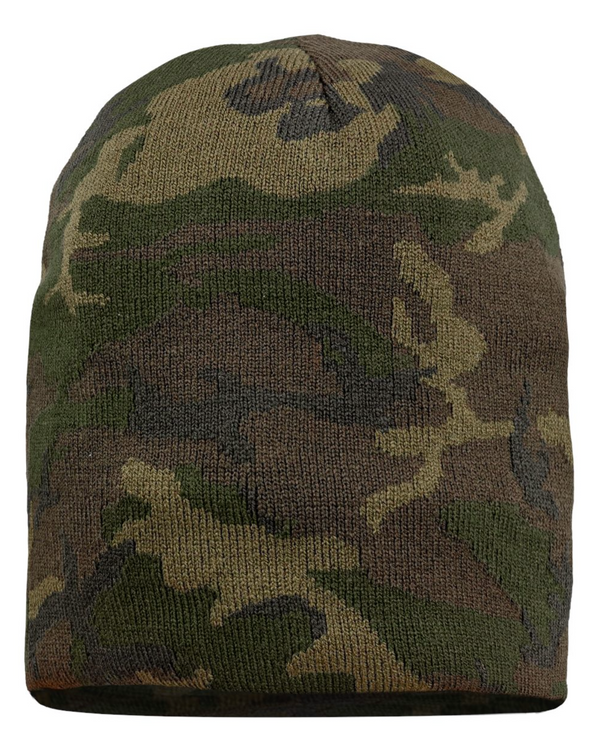 Sportsman 8" Beanie with Custom Leather Patch