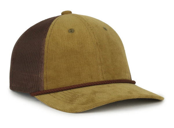 Outdoor Cap OCCORDM Corduroy Mesh Back with Custom Leather Patch