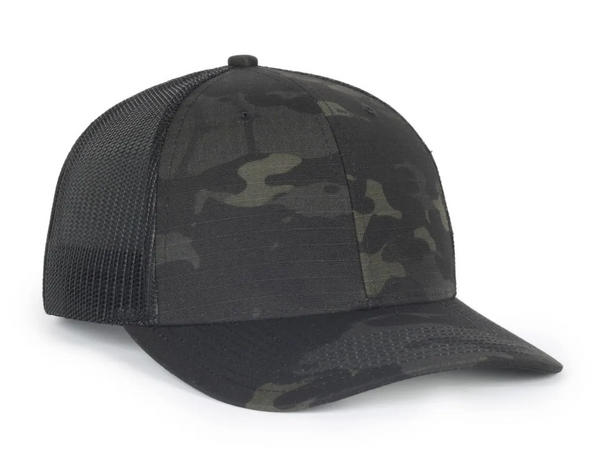 Outdoor Cap OC771Camo Trucker Cap with Custom Leather Patch