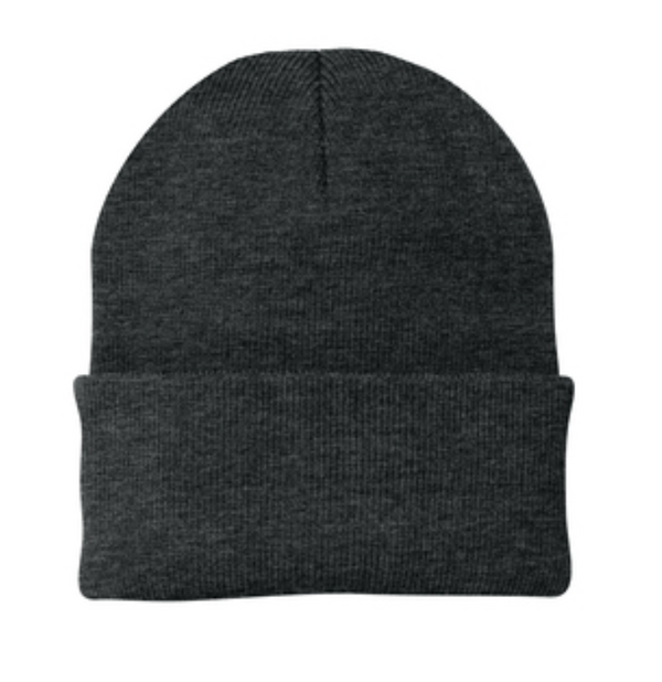 Port & Company CP90 Knit Cap with Custom Leather Patch