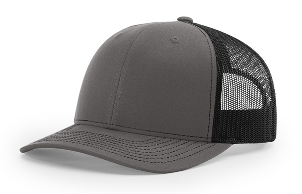 Richardson 112RE Recycled Trucker Cap with Custom Leather Patch