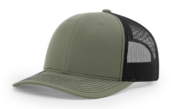 Richardson 112RE Recycled Trucker Cap with Custom Leather Patch