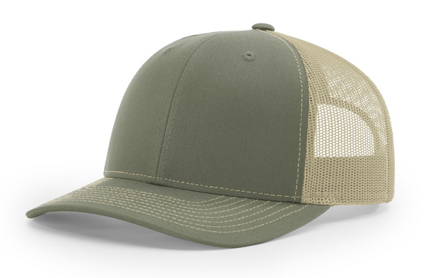 Richardson 112RE Recycled Trucker Cap with Custom Leather Patch