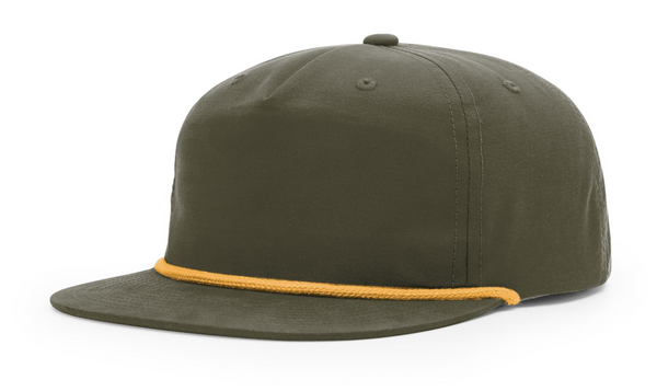 Richardson 256 Umpqua Flat Bill Cap with Custom Leather Patch