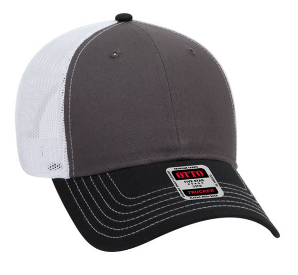 Embroidered Otto 83-1239 Mesh Back Trucker Hat