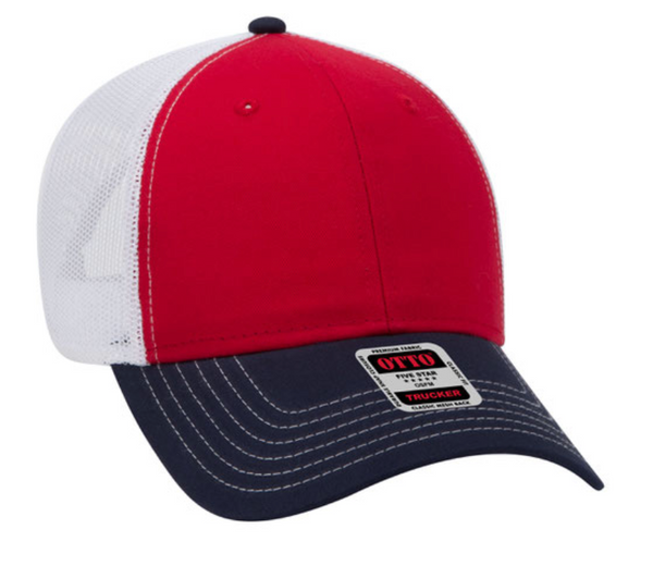 Embroidered Otto 83-1239 Mesh Back Trucker Hat