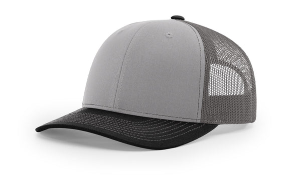 Richardson 112 Trucker Cap with Custom Leather Patch (Tri-Color)